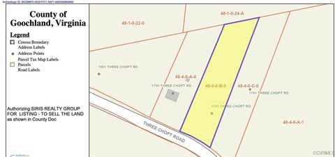 Tiny photo for 1793 Three Chopt Road, Goochland, VA 23233 (MLS # 2514553)