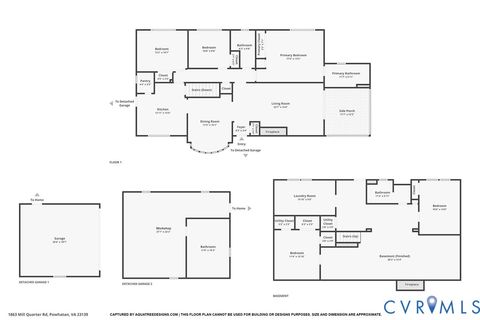 Tiny photo for 1863 Mill Quarter Road, Powhatan, VA 23139 (MLS # 2601599)