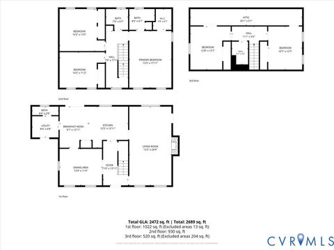 Tiny photo for 720 Dove Path Lane, Chester, VA 23834 (MLS # 2618580)