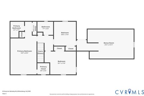 Tiny photo for 82 Governor Berkeley Road, Williamsburg, VA 23185 (MLS # 2532247)