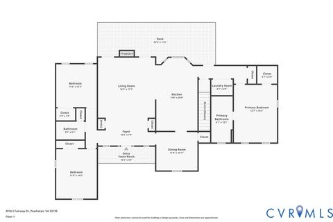 Tiny photo for 3916 S Fairway Drive, Powhatan, VA 23139 (MLS # 2605799)