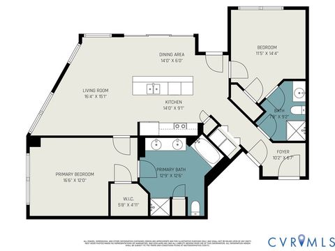 Tiny photo for 1101 Haxall Point #1014, Richmond, VA 23219 (MLS # 2618770)