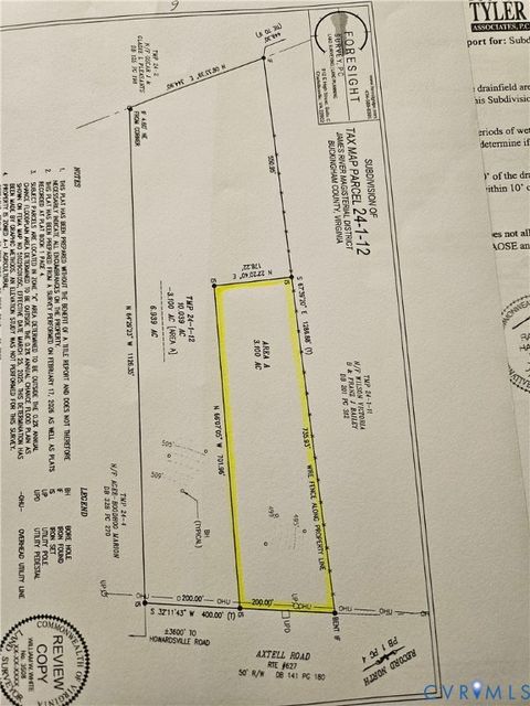 Tiny photo for 3.1 Ac Axtell Road, Howardsville, VA 24562 (MLS # 2610779)