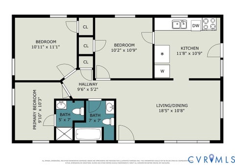 Tiny photo for 7213 Bennington Rd RD, Chesterfield, VA 23225 (MLS # 2624882)