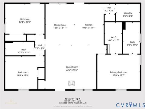 Tiny photo for 20 Woodson Mill Drive, Bumpass, VA 23024 (MLS # 2529529)