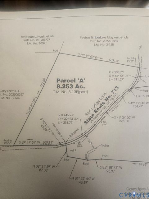 0 Red Lodge Lane Amelia VA 23002