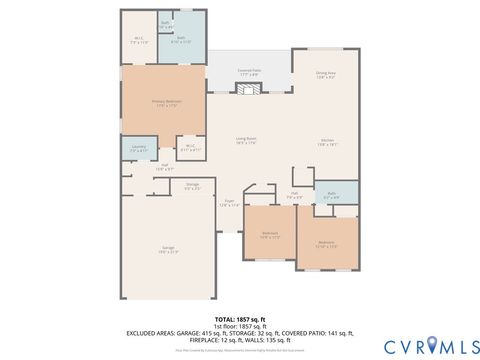 Tiny photo for 8073 Winter Fog Drive, New Kent, VA 23124 (MLS # 2610807)