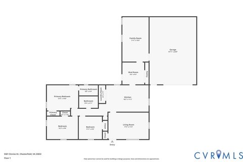 Tiny photo for 5581 Onnies Drive, Chesterfield, VA 23832 (MLS # 2529752)