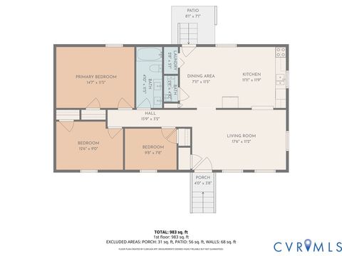 Tiny photo for 3128 Woodsong Drive, Midlothian, VA 23112 (MLS # 2608838)