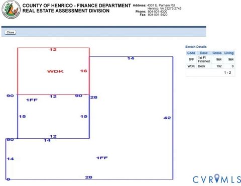 Tiny photo for 1675 Meadow Road, Sandston, VA 23150 (MLS # 2533619)