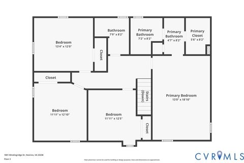 Tiny photo for 1801 Windingridge Drive, Henrico, VA 23238 (MLS # 2616457)
