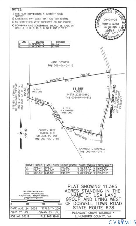 Tiny photo for 0 doswell town Road, Meherrin, VA 23954 (MLS # 2625300)