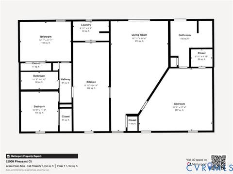 Tiny photo for 22909 Pheasant Court, North Dinwiddie, VA 23803 (MLS # 2616821)