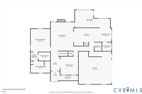 Tiny photo for 127 Saint Annes, Williamsburg, VA 23188 (MLS # 2533364)