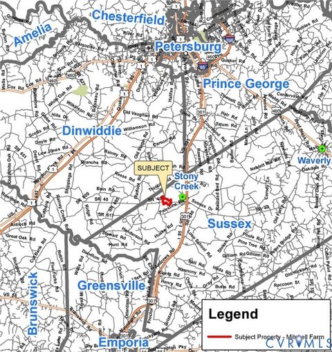 Tiny photo for 0 Sussex Drive, Stony Creek, VA 23882 (MLS # 2527266)