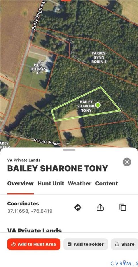 Tiny photo for TBD Rolfe Highway, Dendron, VA 23846 (MLS # 2609896)
