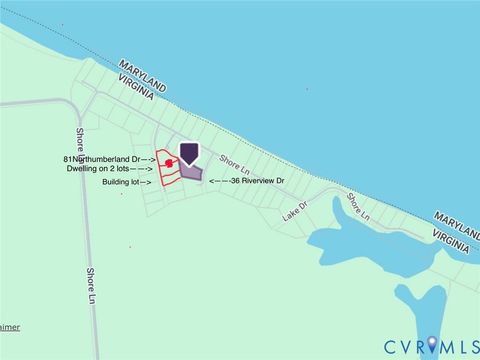 Tiny photo for 36 RIVERVIEW (.46 Acre) Drive, Lottsburg, VA 22511 (MLS # 2602907)