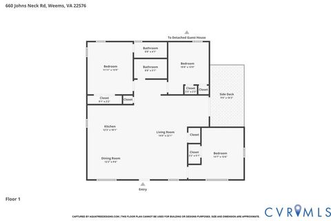 Tiny photo for 660 Johns Neck Road, Weems, VA 22576 (MLS # 2610804)