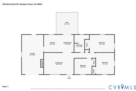 Tiny photo for 226 Menchville Road, Newport News, VA 23602 (MLS # 2625260)