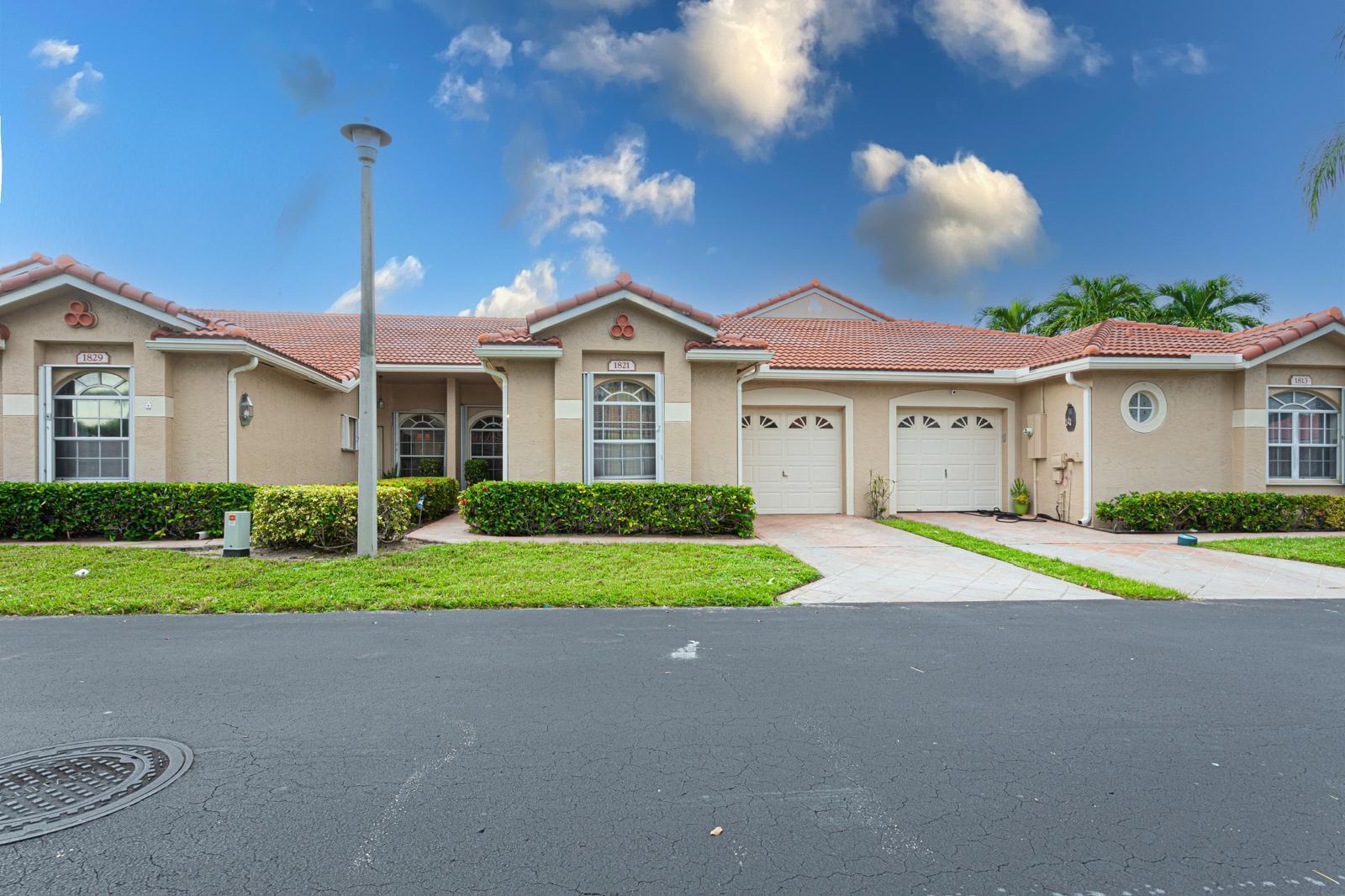 1821 Wood Fern Drive, Boynton Beach, Palm Beach County, Florida - 2 Bedrooms  
2 Bathrooms - 