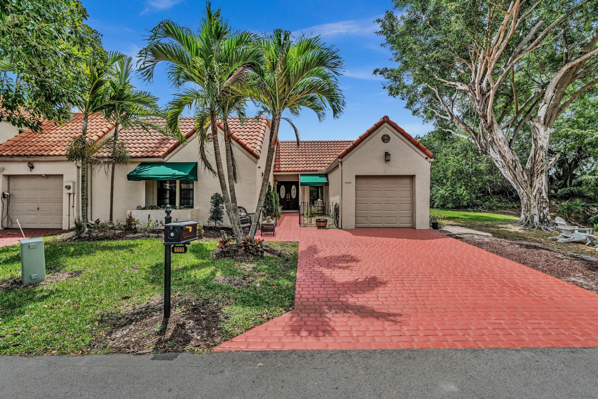 Property for Sale at 6660 La Pina Court, Boca Raton, Palm Beach County, Florida - Bedrooms: 3 
Bathrooms: 2.5  - $615,000
