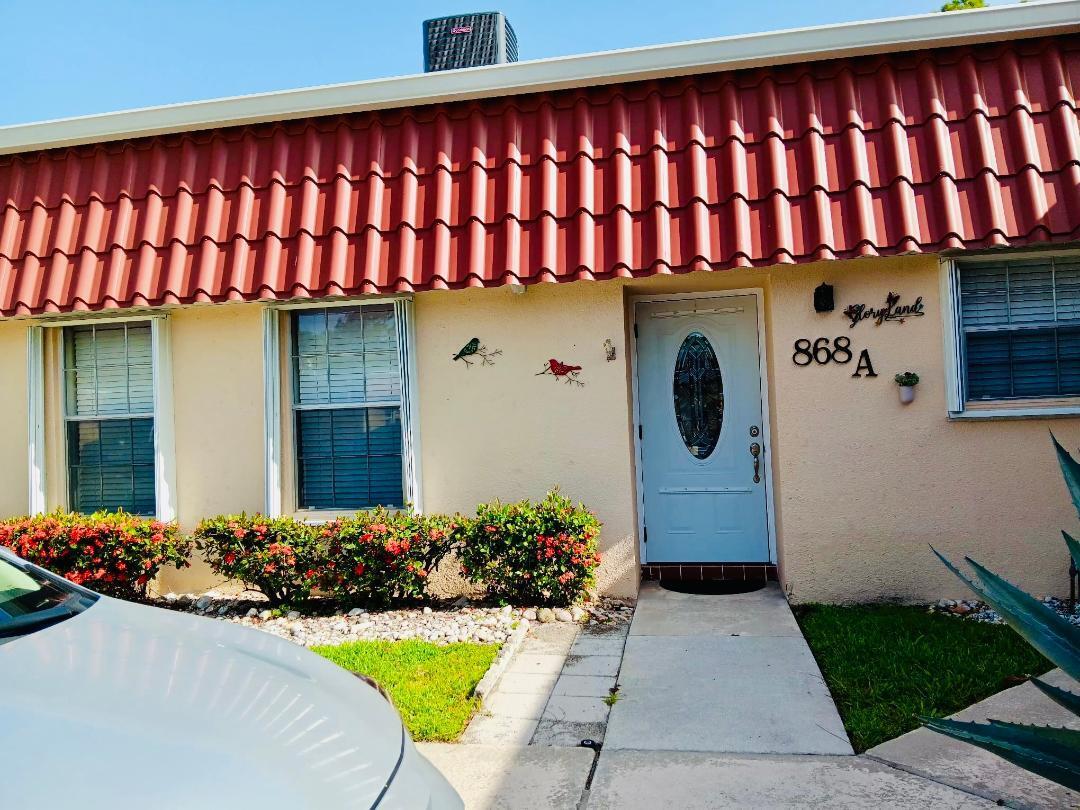 Property for Sale at 868 Worcester Lane A, Lake Worth, Palm Beach County, Florida - Bedrooms: 2 
Bathrooms: 2  - $279,900