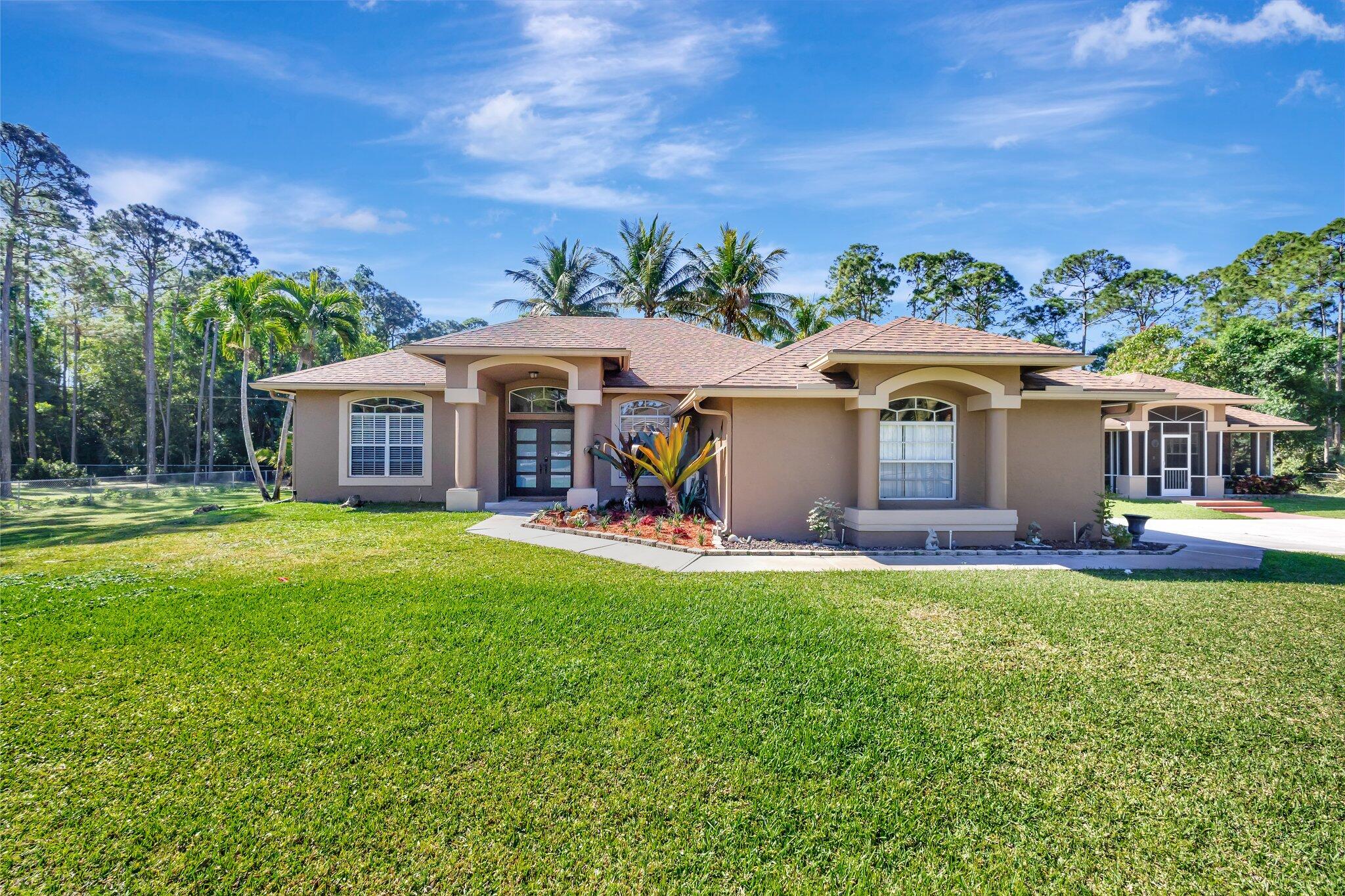 Property for Sale at 14618 66th Street, Loxahatchee, Palm Beach County, Florida - Bedrooms: 4 
Bathrooms: 3  - $846,000