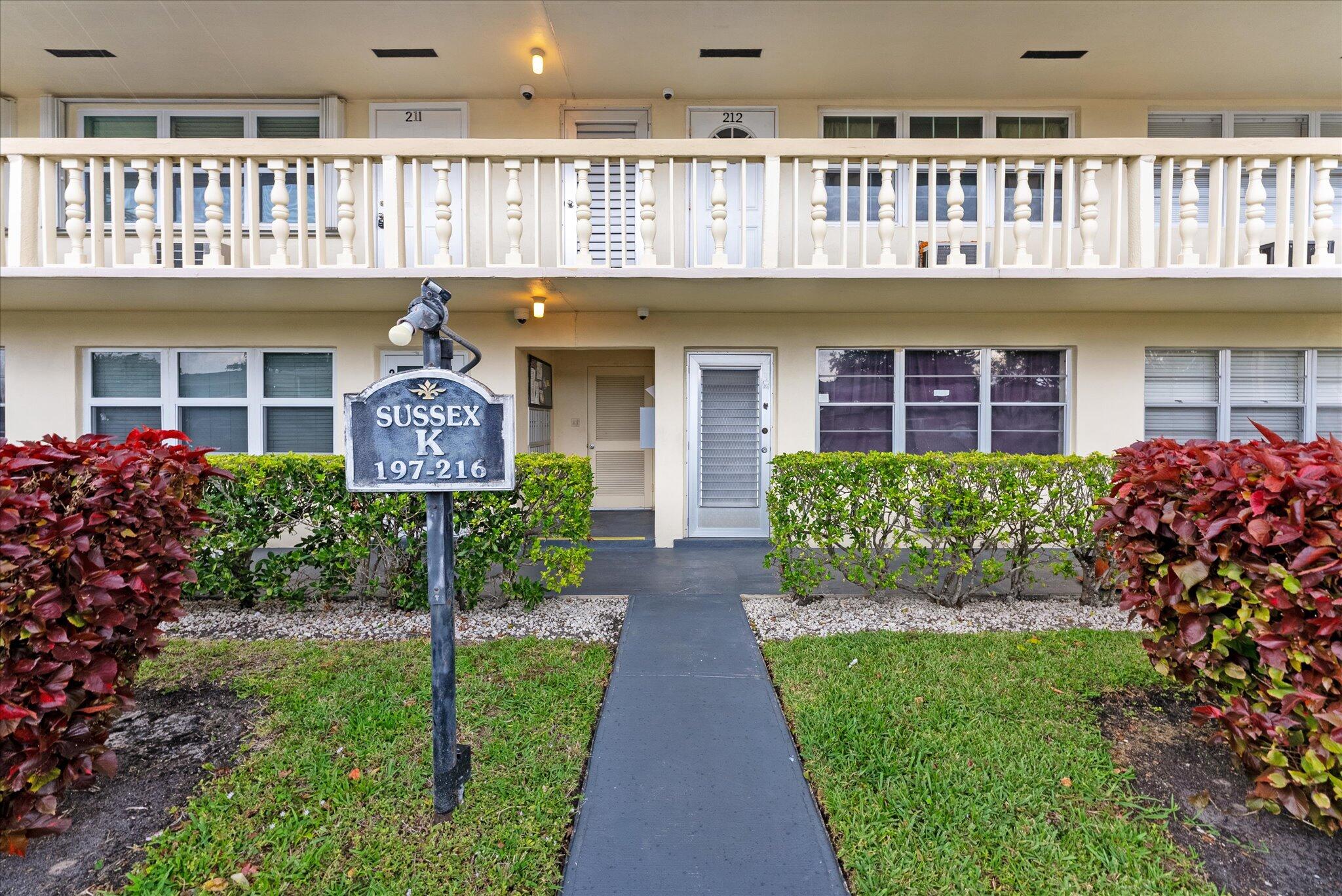 Property for Sale at 212 Sussex K, West Palm Beach, Palm Beach County, Florida - Bedrooms: 1 
Bathrooms: 1  - $93,000