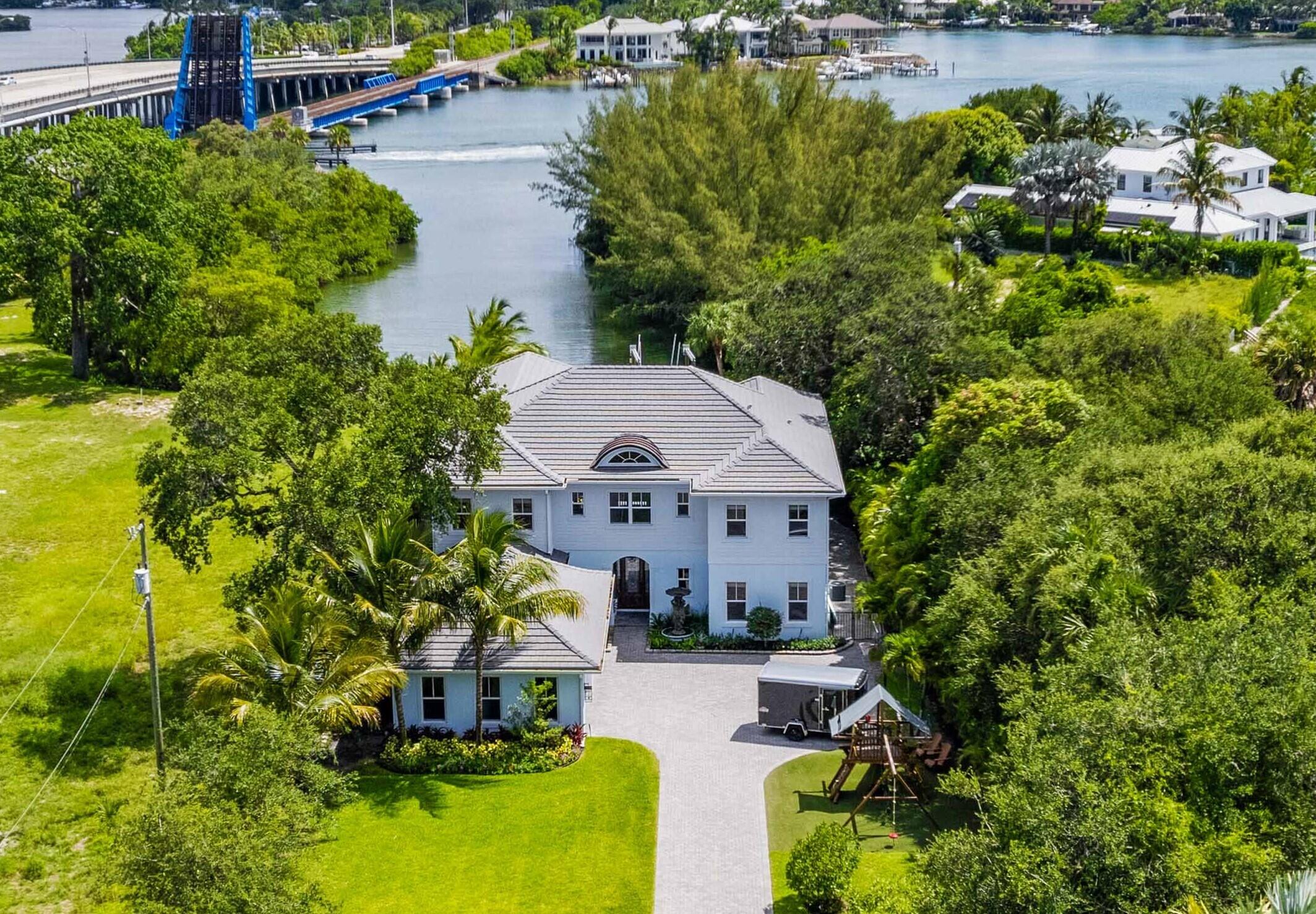 Property for Sale at 202 E Riverside Drive, Jupiter, Palm Beach County, Florida - Bedrooms: 5 
Bathrooms: 4.5  - $5,500,000