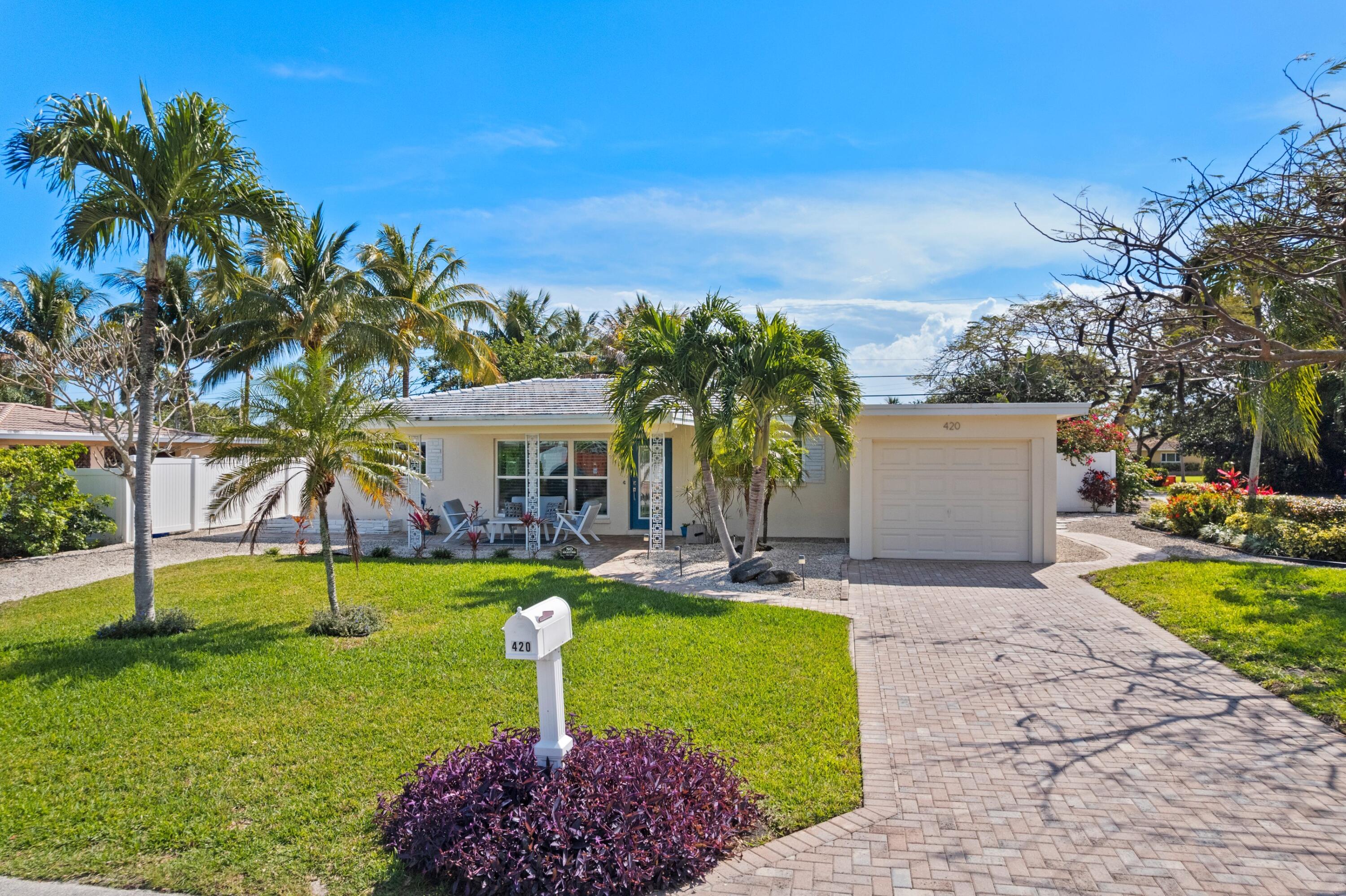 Property for Sale at 420 Ne 24th Court, Boca Raton, Palm Beach County, Florida - Bedrooms: 3 
Bathrooms: 2  - $650,000