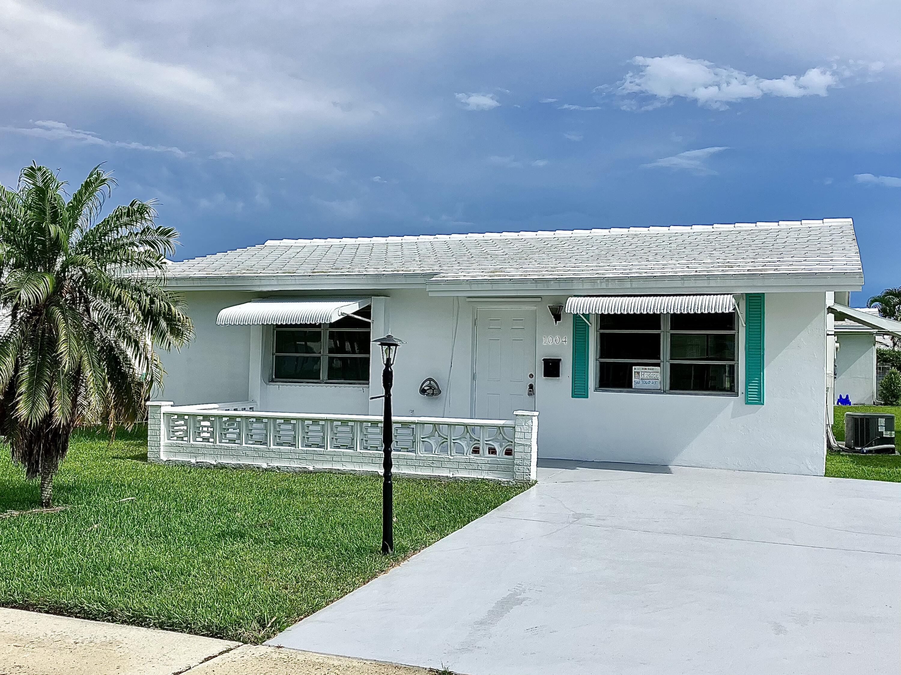 Property for Sale at 1004 Ocean Drive, Boynton Beach, Palm Beach County, Florida - Bedrooms: 2 
Bathrooms: 1  - $229,000