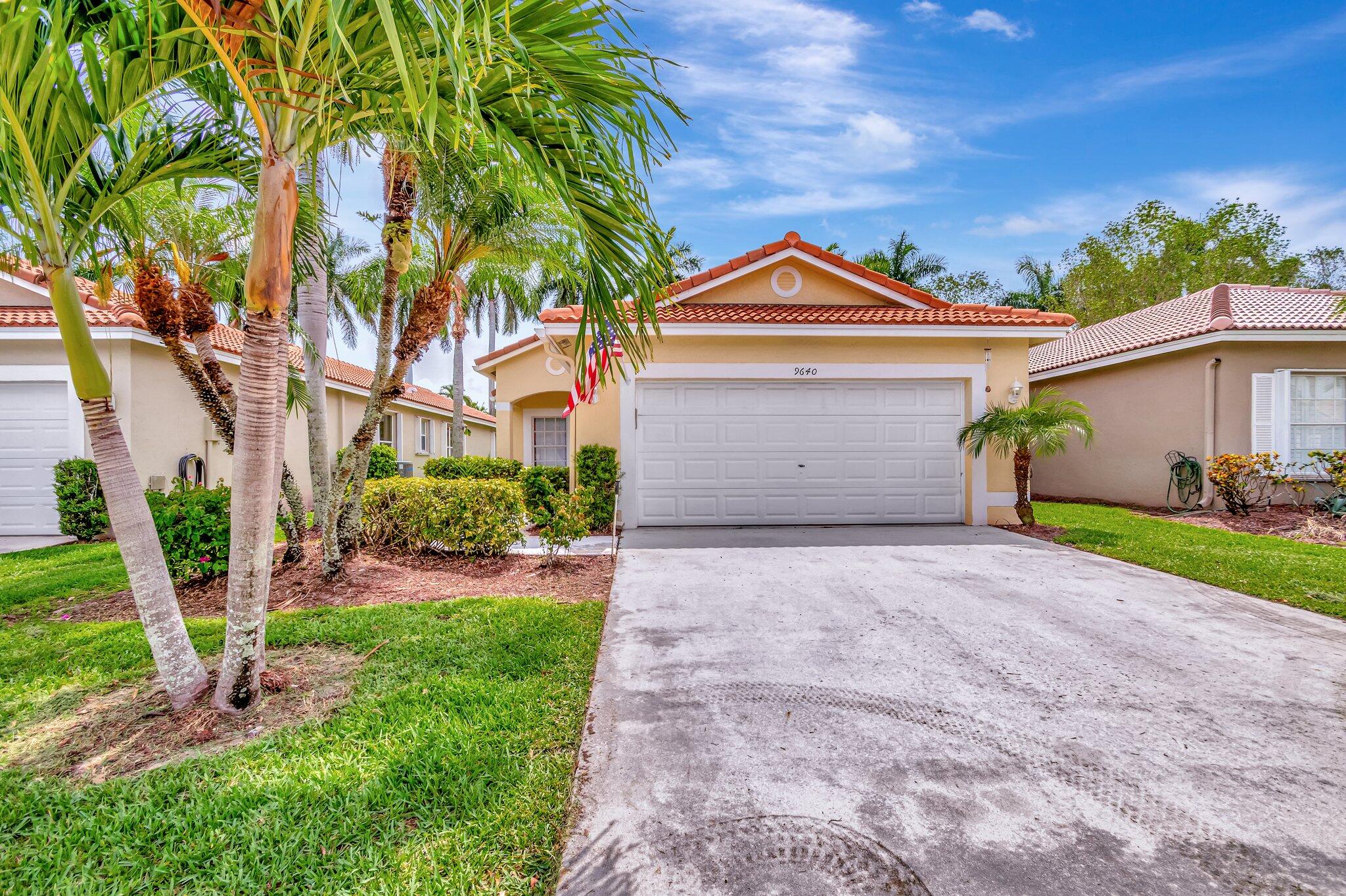 Property for Sale at 9640 Cherry Blossom Court, Boynton Beach, Palm Beach County, Florida - Bedrooms: 3 
Bathrooms: 2  - $509,500