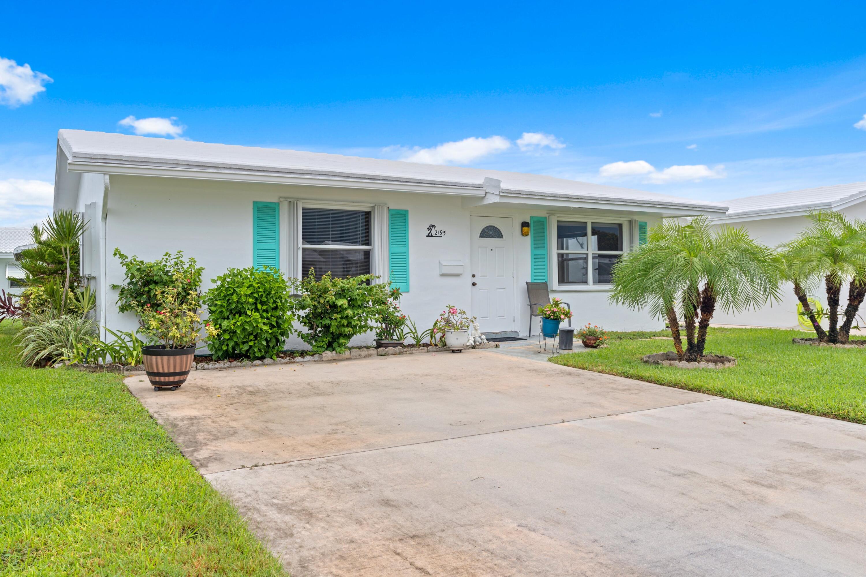 Property for Sale at 2195 Sw 13th Avenue, Boynton Beach, Palm Beach County, Florida - Bedrooms: 2 
Bathrooms: 1  - $254,900