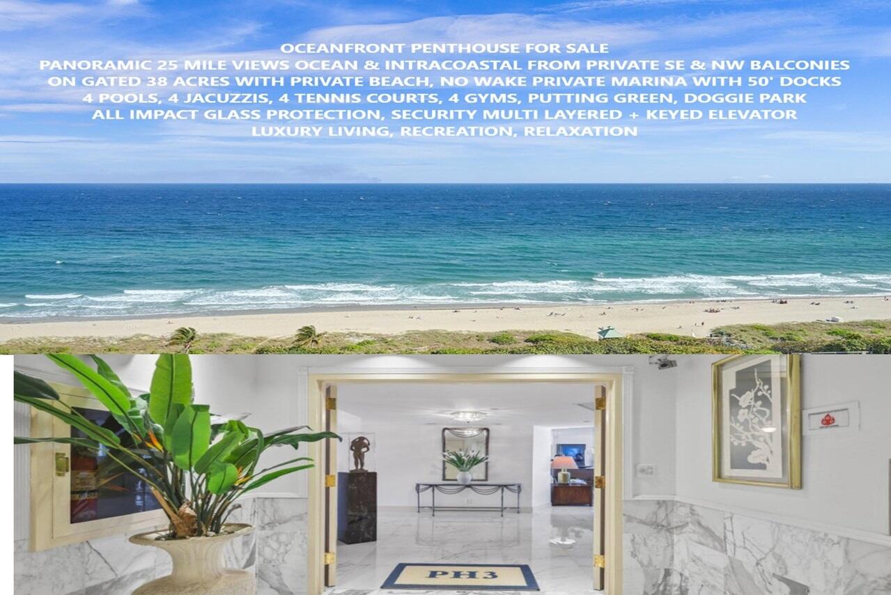 4001 N Ocean Boulevard Penthouse, Boca Raton, Palm Beach County, Florida - 2 Bedrooms  
2 Bathrooms - 