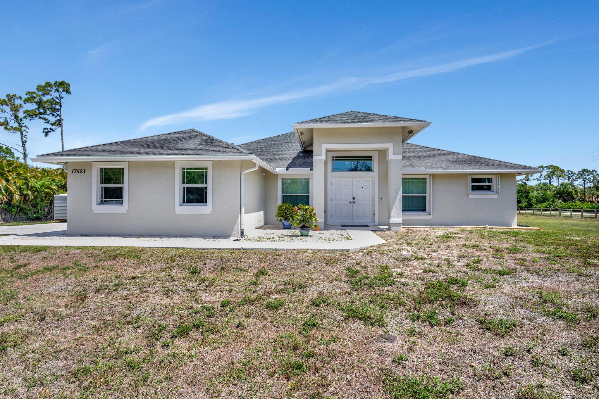 Property for Sale at 17523 89th Place, Loxahatchee, Palm Beach County, Florida - Bedrooms: 3 
Bathrooms: 2  - $685,000