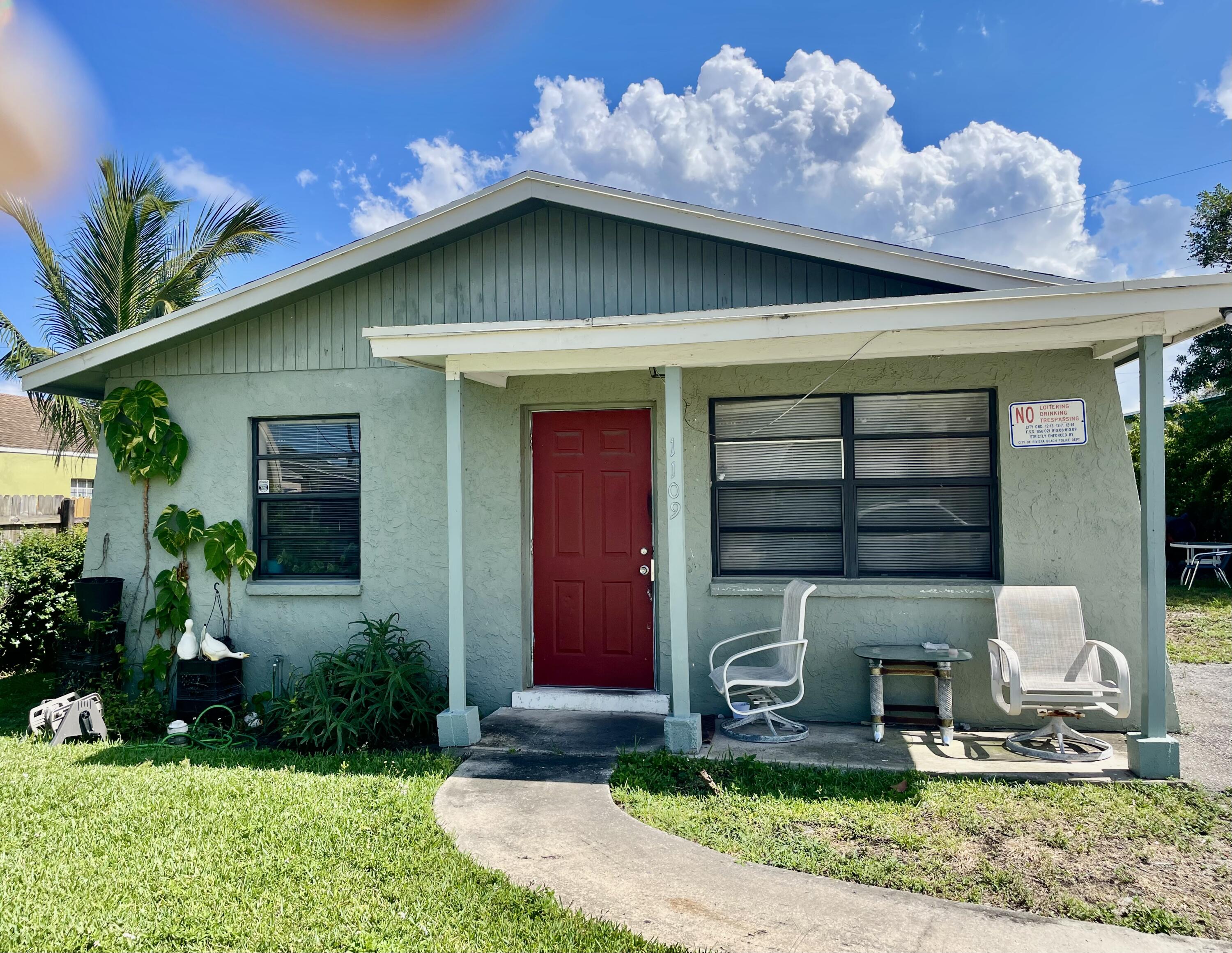 Property for Sale at 1109 W 26th Street, West Palm Beach, Palm Beach County, Florida - Bedrooms: 3 
Bathrooms: 1  - $274,900