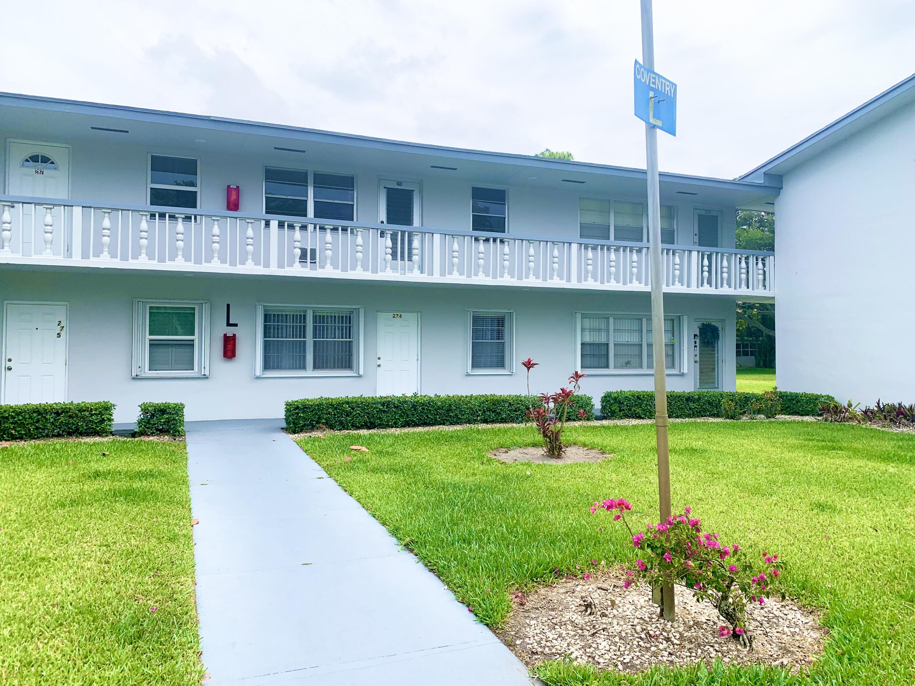 Property for Sale at 286 Coventry L, West Palm Beach, Palm Beach County, Florida - Bedrooms: 2 
Bathrooms: 1.5  - $95,000