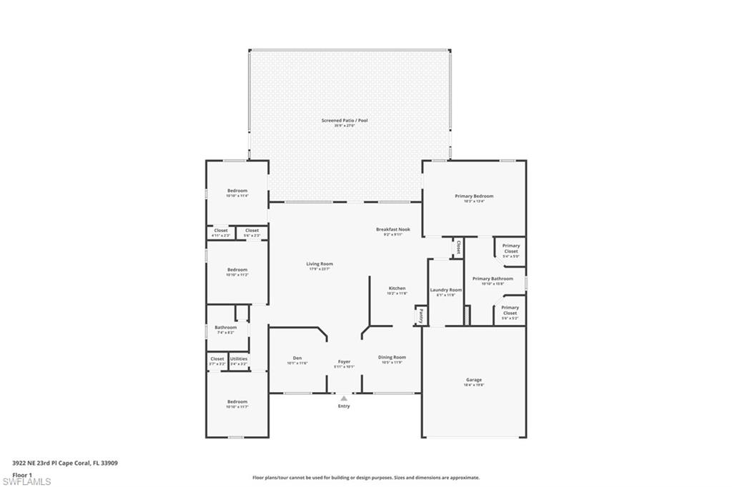 Cape Coral, Florida 33909, United States, 4 Bedrooms Bedrooms, ,2 BathroomsBathrooms,Residential,Active,36710