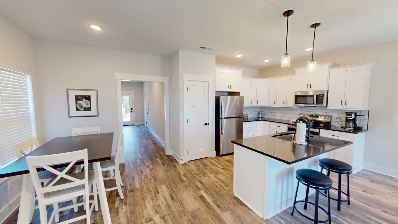 Pictures are of the furnished unit!