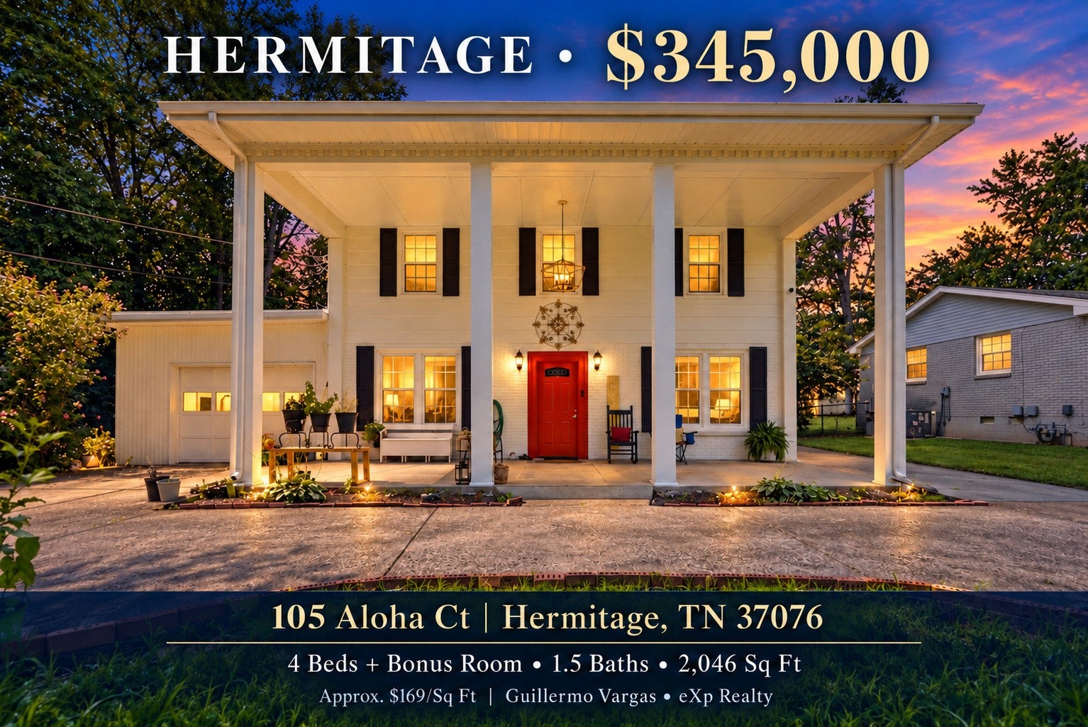 4-bed listing at 105 Aloha Ct, Hermitage