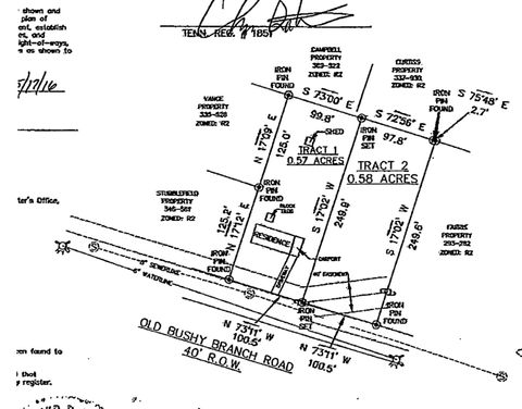 0 Old Bushy Branch Rd Manchester TN 37355