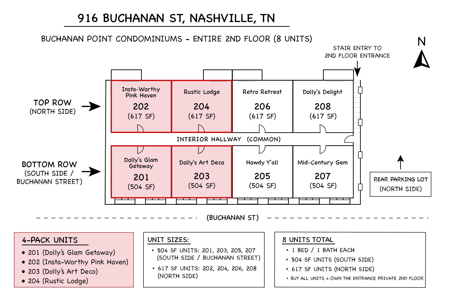 916 Buchanan St 201, 202, 203, 204