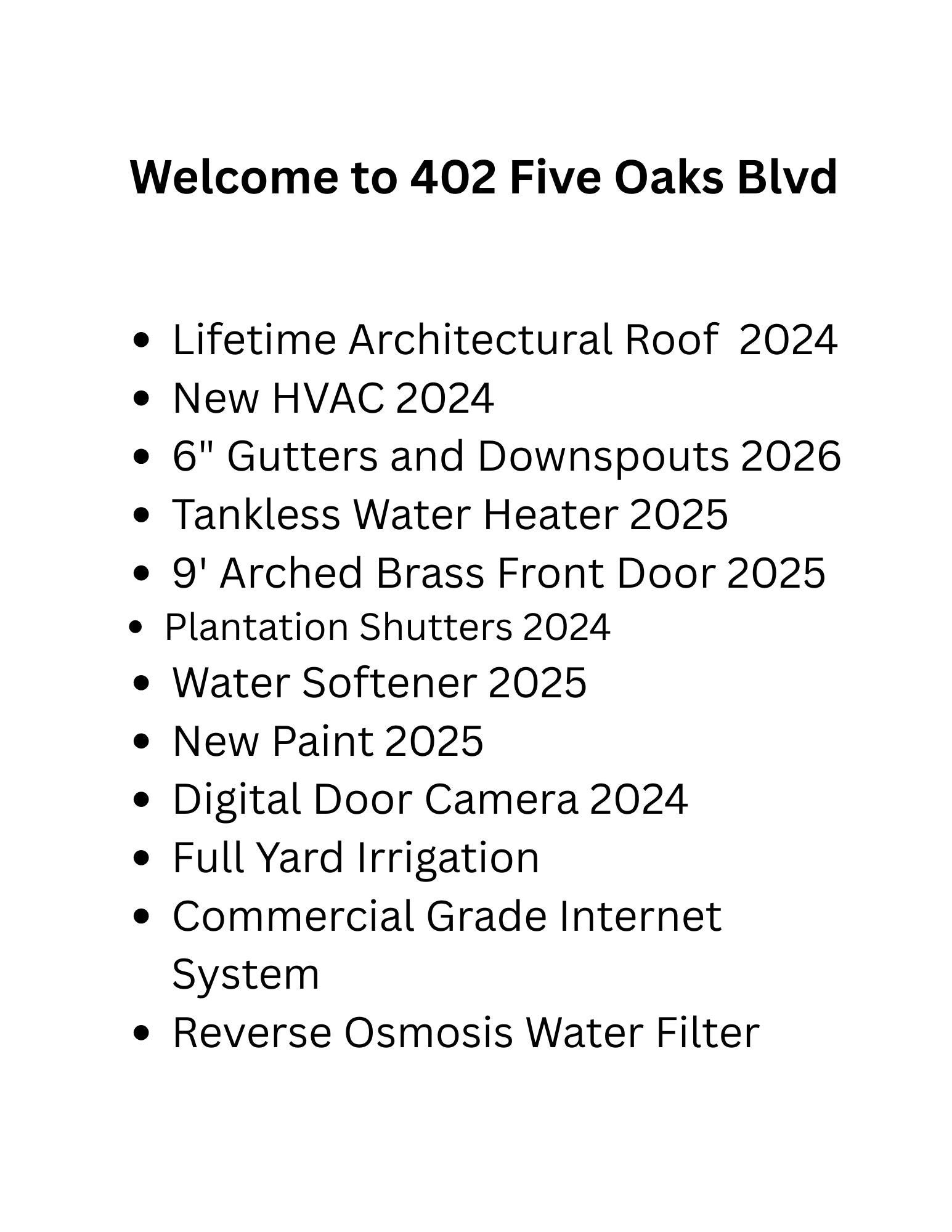 402 Five Oaks Blvd