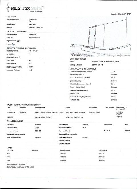 1950 SOUTH BERLIN ROAD Lewisburg TN 37091