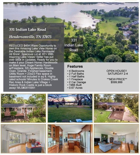 331 Indian Lake Road, Hendersonville, TN 37075 - MLS#: 2815991
