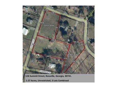 Vacant Land For Sale - 126 Summit Street<br/> Rossville, GA 30741