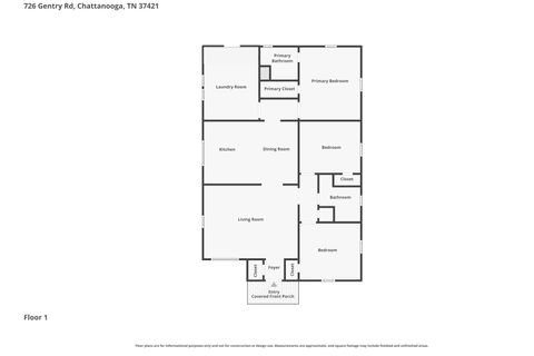 Tiny photo for 726 Gentry Road, Chattanooga, TN 37421 (MLS # 1529574)