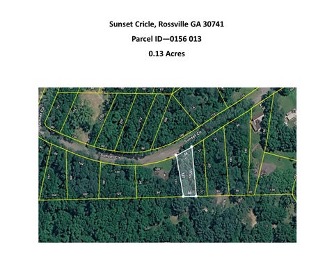Vacant Land For Sale - 0000 Sunset Circle<br/> Rossville, GA 30741