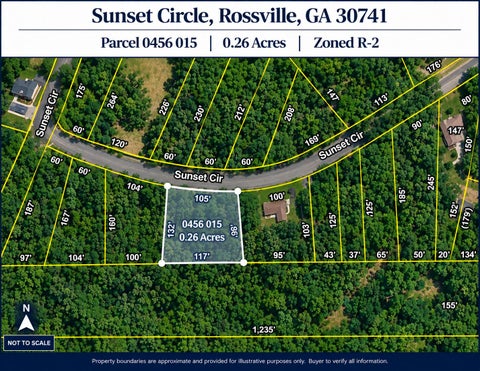 Vacant Land For Sale - 49 Sunset Circle<br/> Rossville, GA 30741