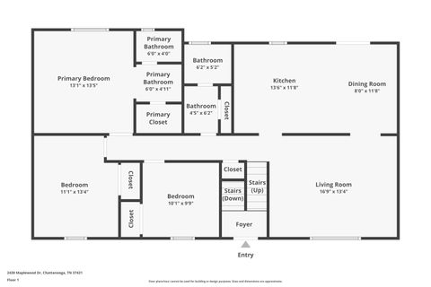 Tiny photo for 2430 Maplewood Drive, Chattanooga, TN 37421 (MLS # 1527754)